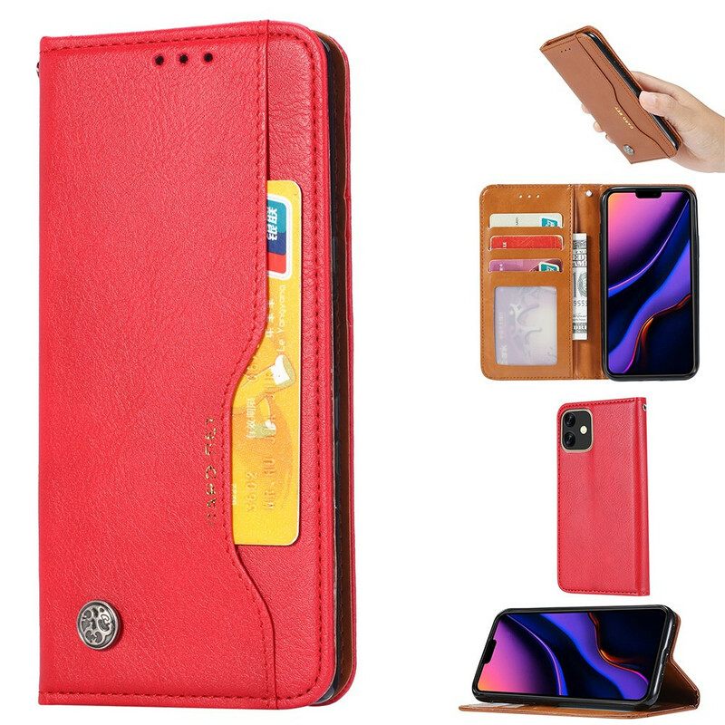 Puhelinkuoret iPhone 11 Kotelot Flip Keinonahkainen Korttikotelo