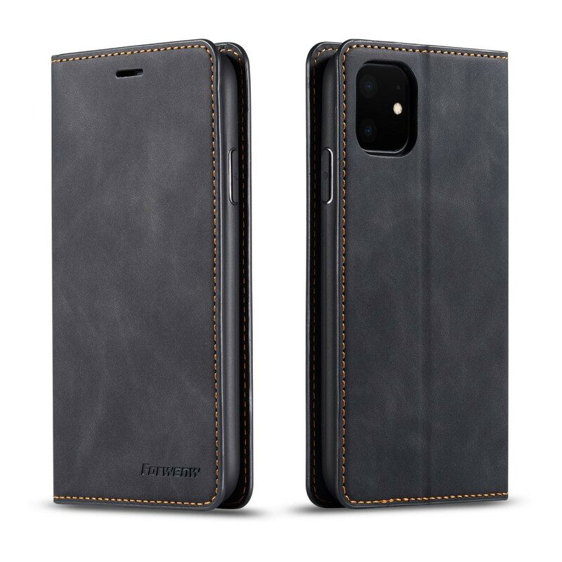 Puhelinkuoret iPhone 11 Kotelot Flip Nahkaefekti Forwenw