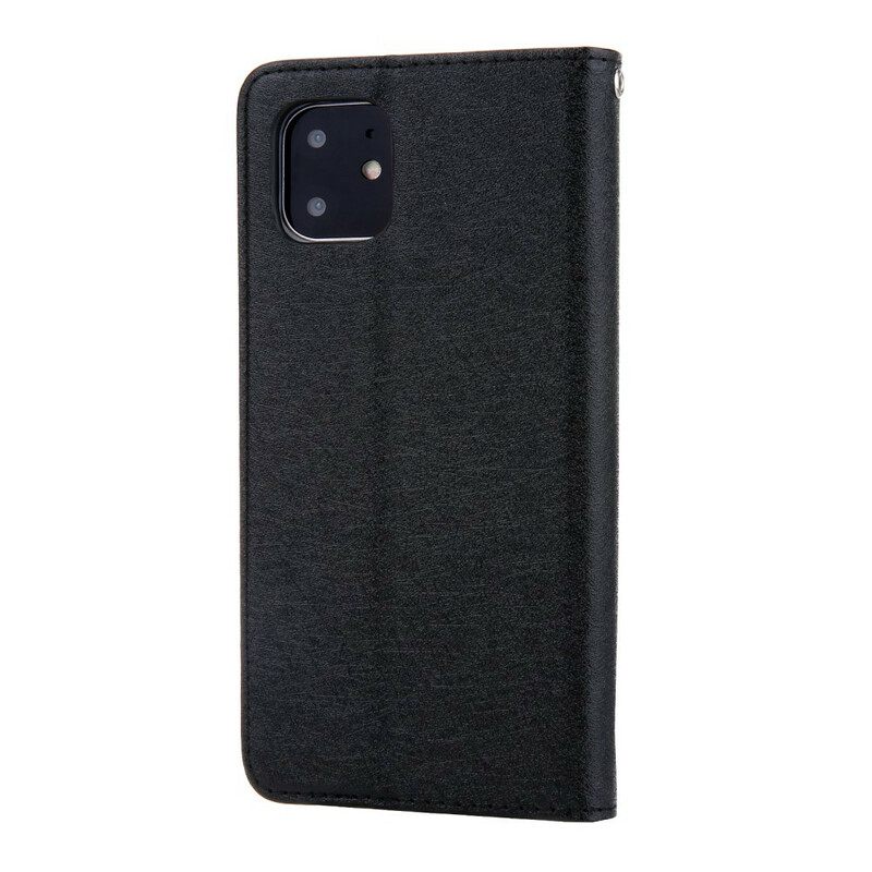 Puhelinkuoret iPhone 11 Kotelot Flip Silk Texture Leather Effect