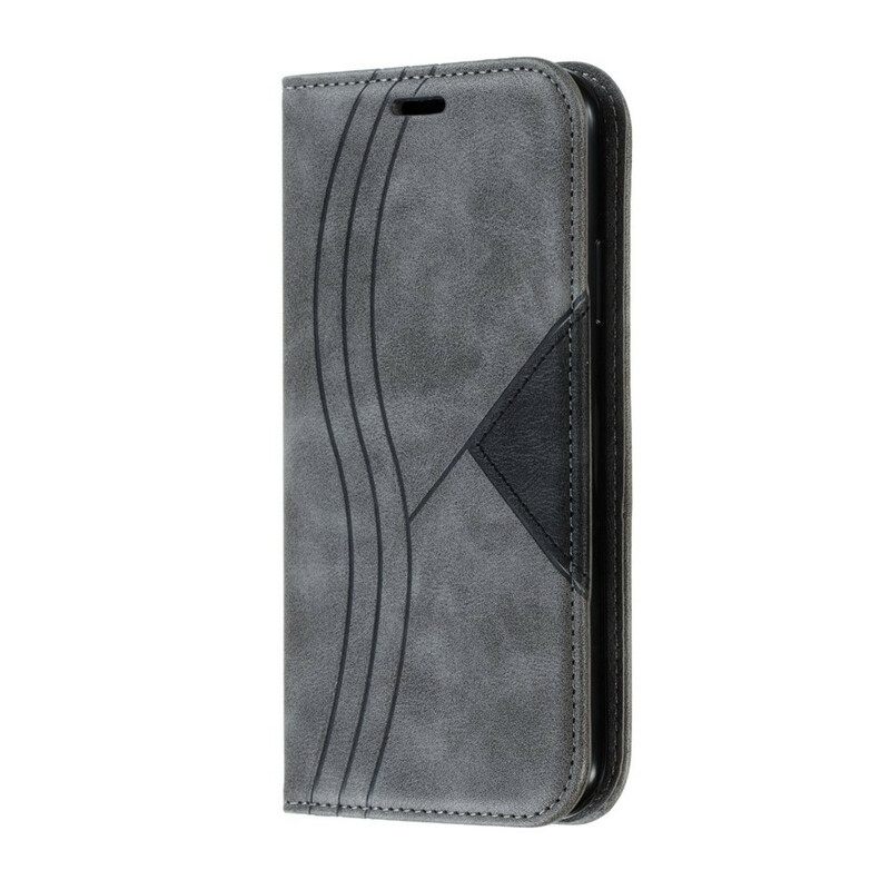 Puhelinkuoret iPhone 11 Kotelot Flip Wave Nahkatyyli