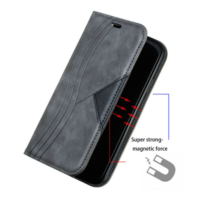 Puhelinkuoret iPhone 11 Kotelot Flip Wave Nahkatyyli