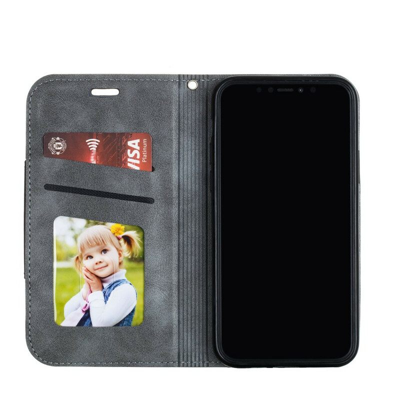 Puhelinkuoret iPhone 11 Kotelot Flip Wave Nahkatyyli