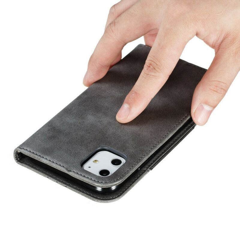 Puhelinkuoret iPhone 11 Kotelot Flip Wave Nahkatyyli