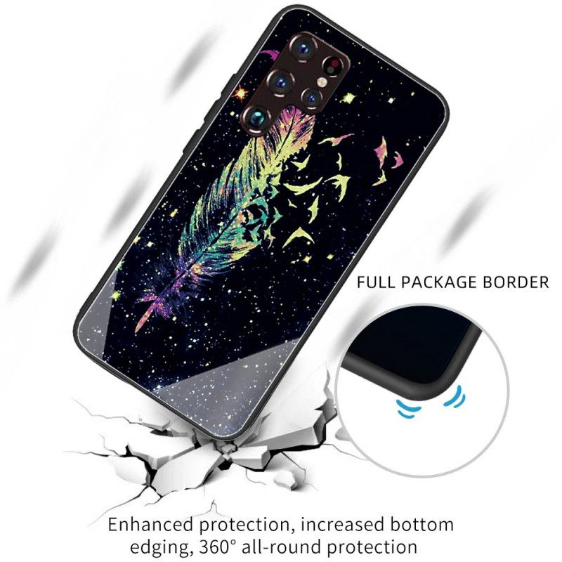 Case Samsung Galaxy S22 Ultra 5G Feather Tempered Glass