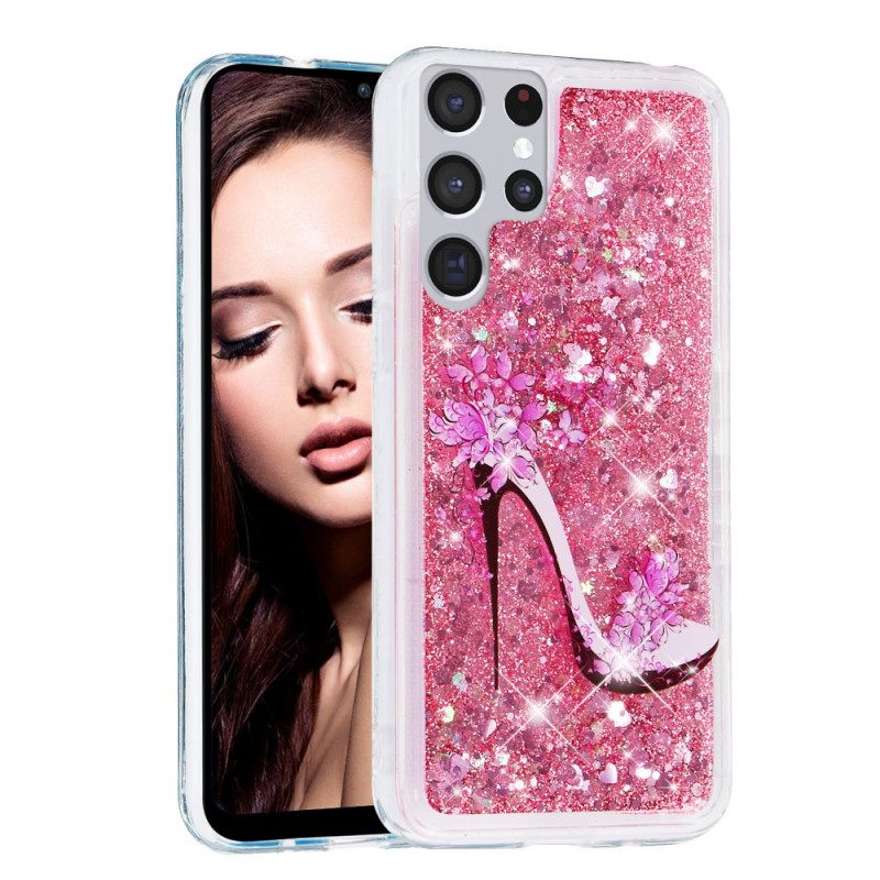 Case Samsung Galaxy S22 Ultra 5G Glitter Pumppu