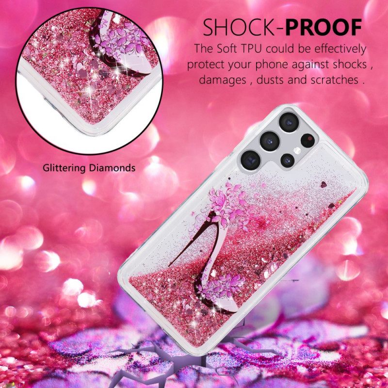 Case Samsung Galaxy S22 Ultra 5G Glitter Pumppu