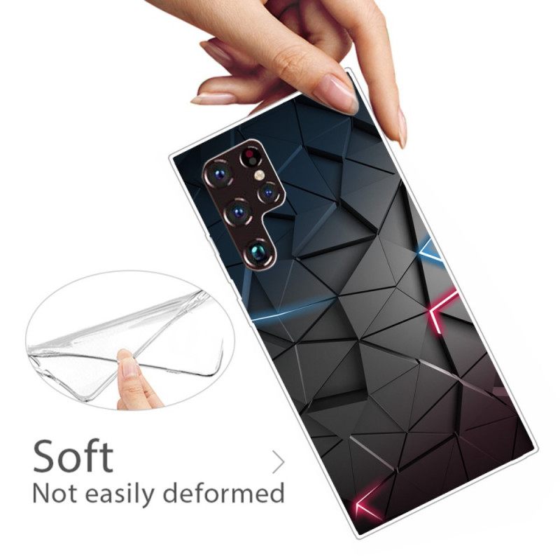Case Samsung Galaxy S22 Ultra 5G Joustava Geometria