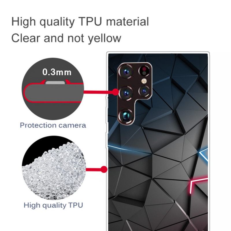 Case Samsung Galaxy S22 Ultra 5G Joustava Geometria