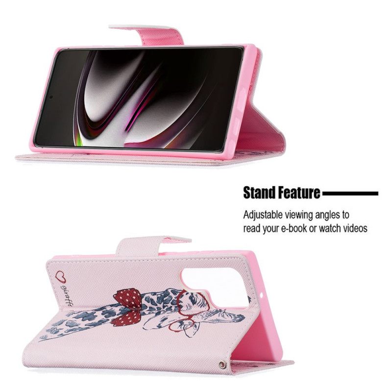 Kotelot Samsung Galaxy S22 Ultra 5G Brainy Giraffe