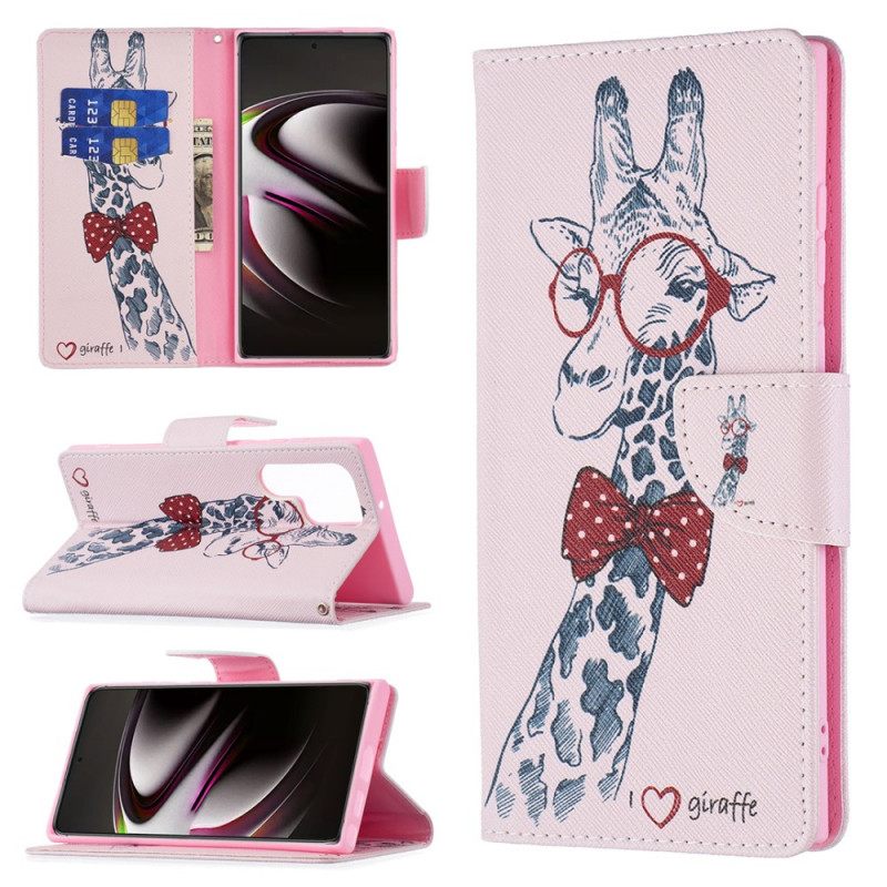 Kotelot Samsung Galaxy S22 Ultra 5G Brainy Giraffe