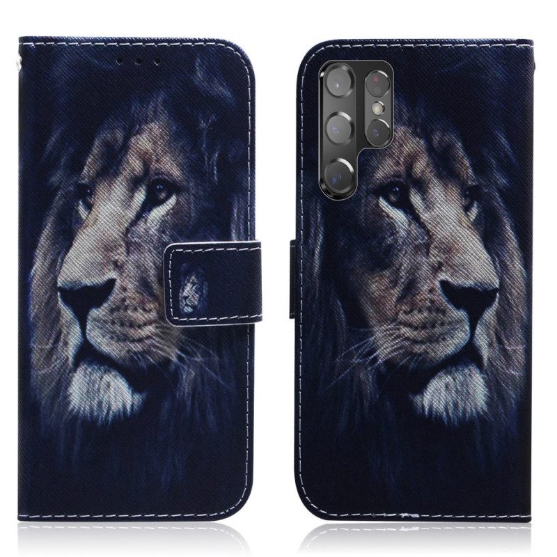 Kotelot Samsung Galaxy S22 Ultra 5G Dreaming Lion