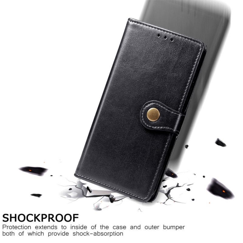 Kotelot Samsung Galaxy S22 Ultra 5G Keinonahka Ja Vintage-lukko