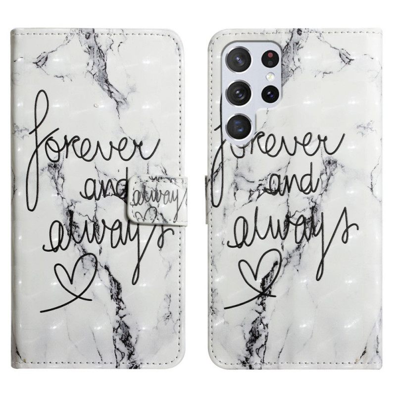 Kotelot Samsung Galaxy S22 Ultra 5G Marble Forever & Always