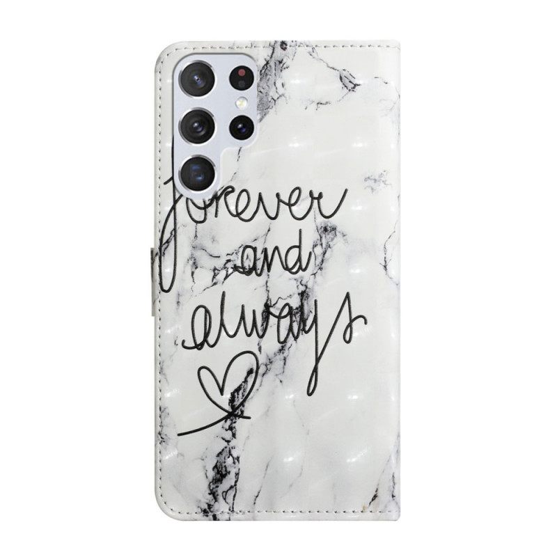 Kotelot Samsung Galaxy S22 Ultra 5G Marble Forever & Always