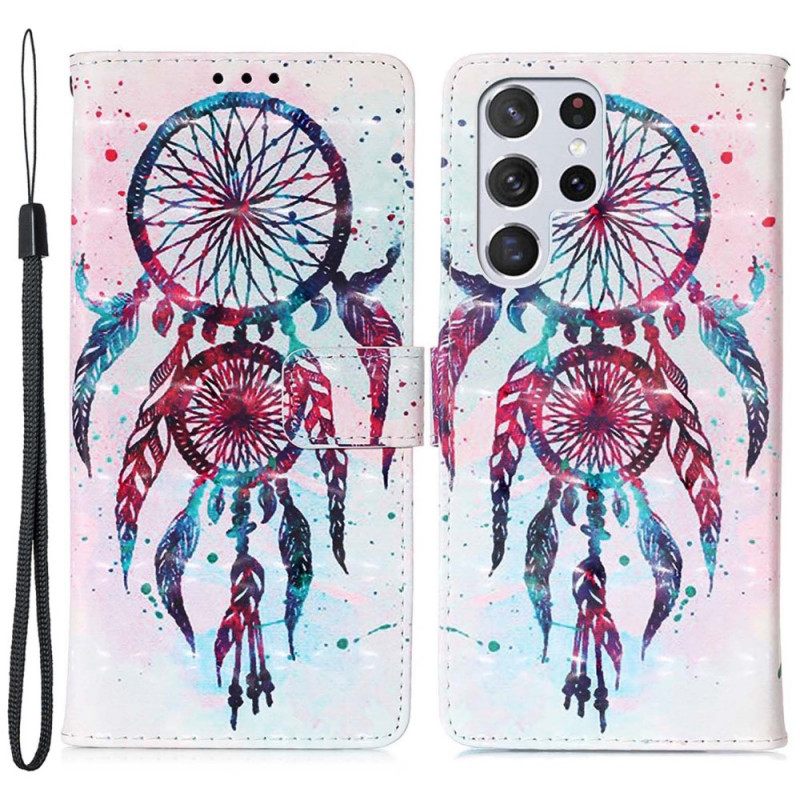 Kotelot Samsung Galaxy S22 Ultra 5G Watercolour Dreamcatcher