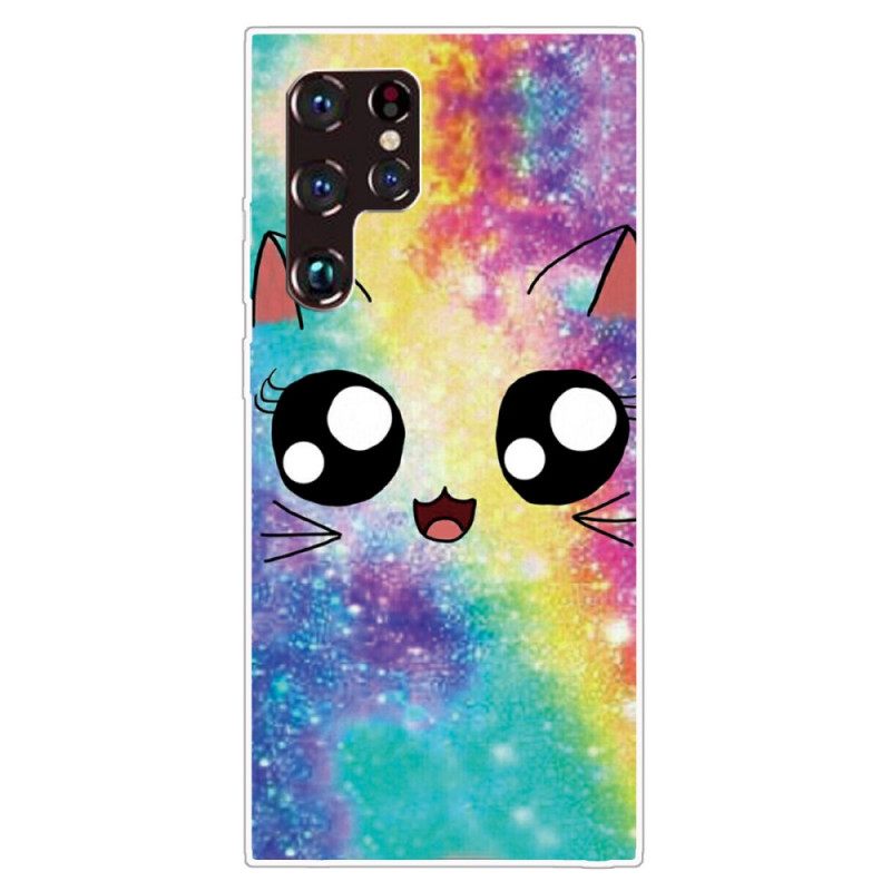 Kuori Samsung Galaxy S22 Ultra 5G Cat Cartoon