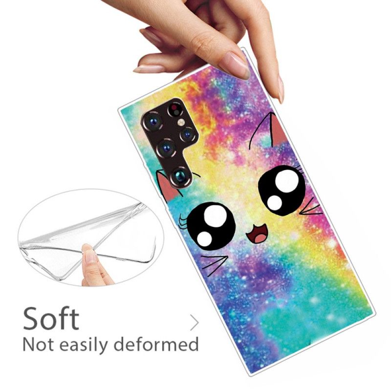 Kuori Samsung Galaxy S22 Ultra 5G Cat Cartoon