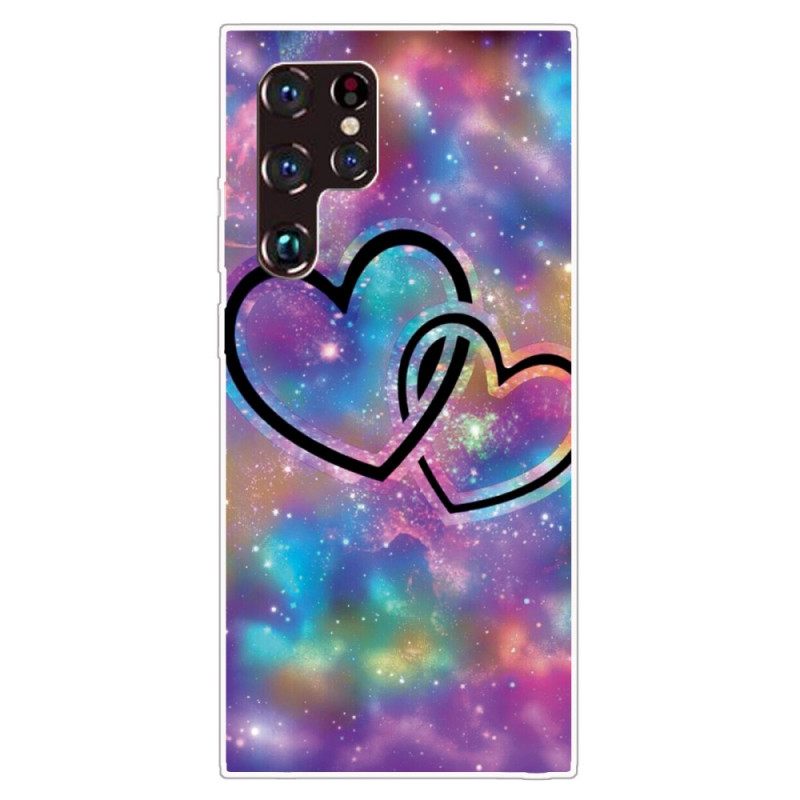 Kuori Samsung Galaxy S22 Ultra 5G Chaised Hearts