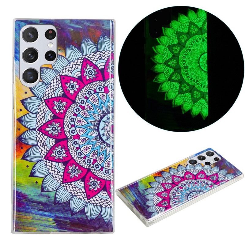 Kuori Samsung Galaxy S22 Ultra 5G Fluorescent Floral Sarja