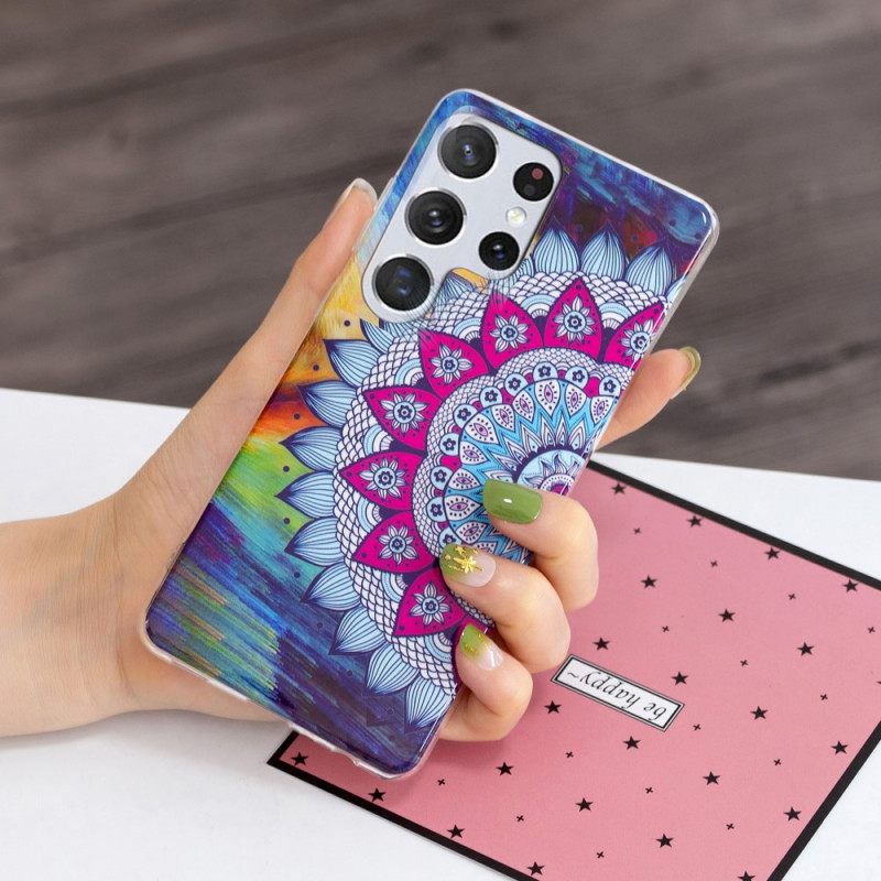 Kuori Samsung Galaxy S22 Ultra 5G Fluorescent Floral Sarja