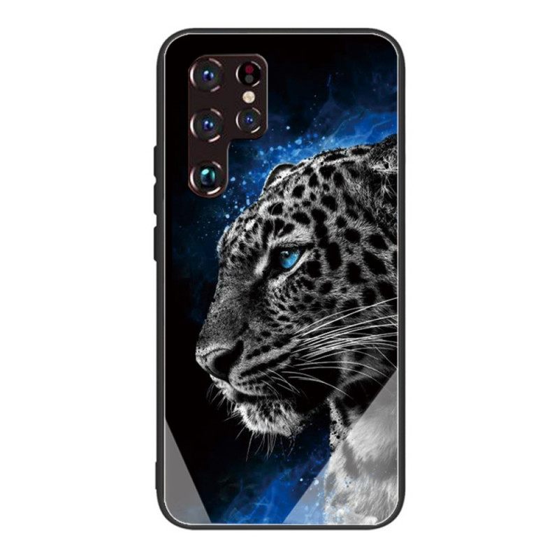 Kuori Samsung Galaxy S22 Ultra 5G Karkaistua Lasia Kissan Kasvot