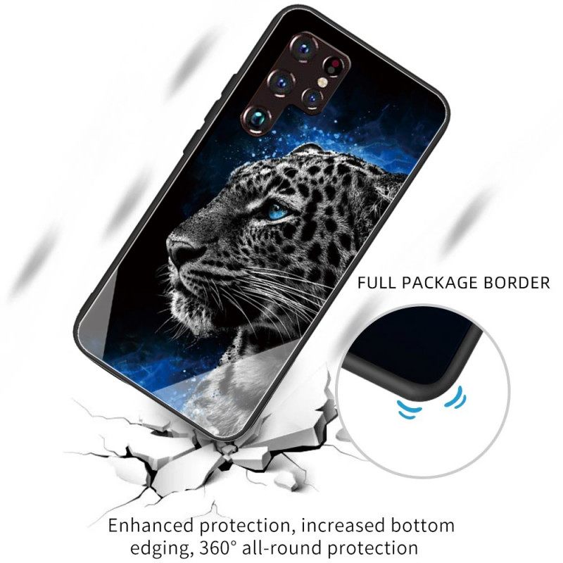 Kuori Samsung Galaxy S22 Ultra 5G Karkaistua Lasia Kissan Kasvot