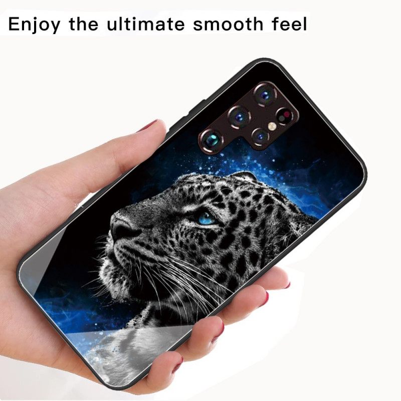 Kuori Samsung Galaxy S22 Ultra 5G Karkaistua Lasia Kissan Kasvot