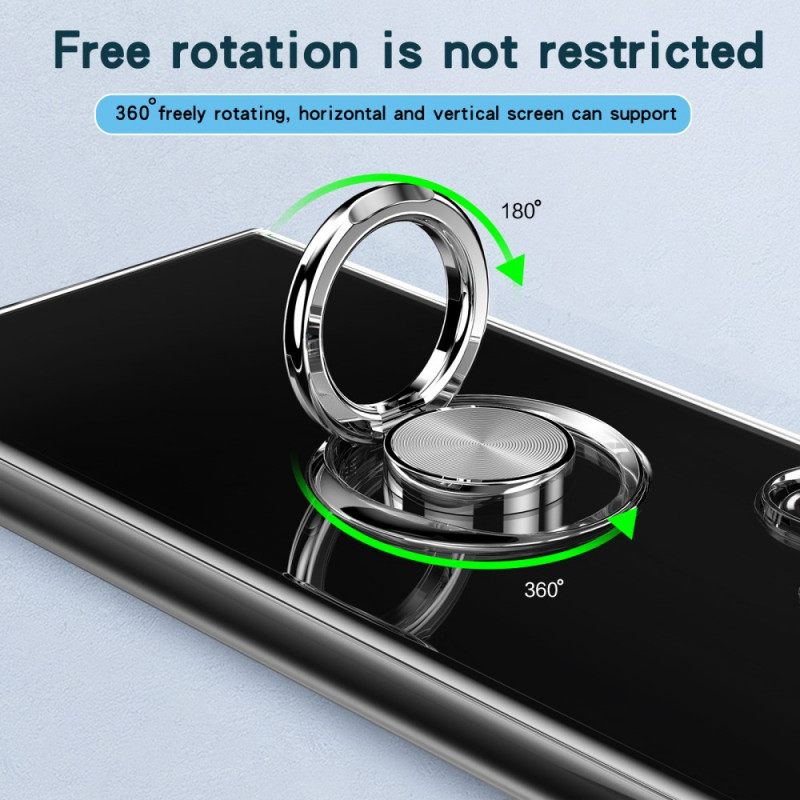 Kuori Samsung Galaxy S22 Ultra 5G Läpinäkyvä Rengastuella