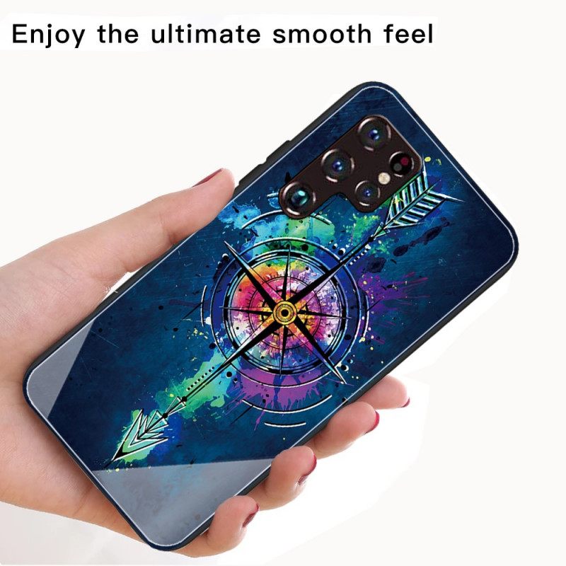 Kuori Samsung Galaxy S22 Ultra 5G Tempered Glass Arrow