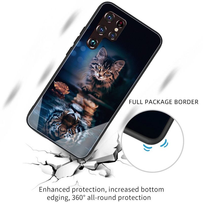 Kuori Samsung Galaxy S22 Ultra 5G Tempered Glass My Tiger