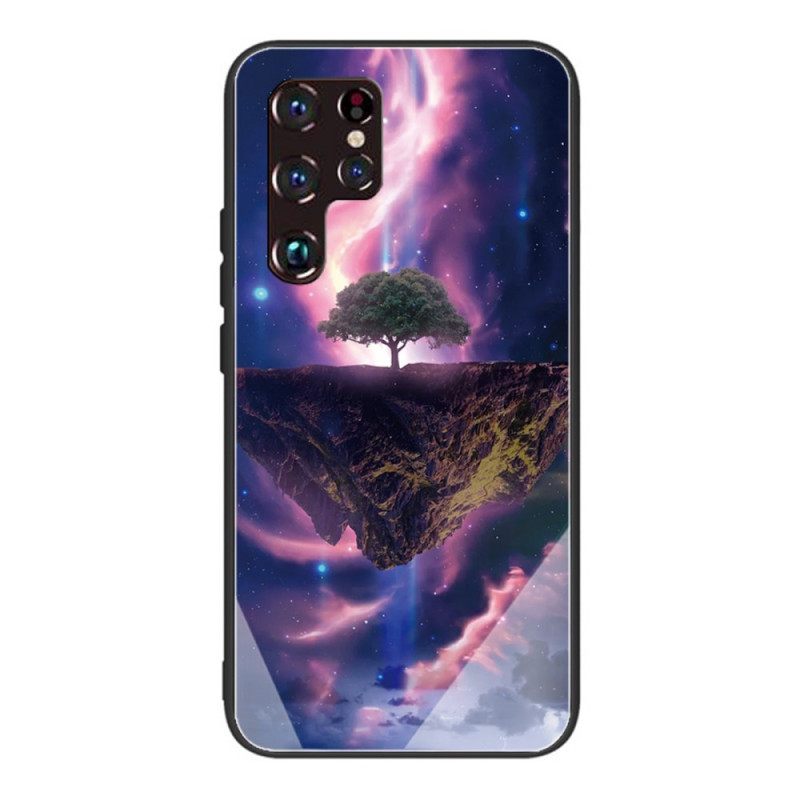 Kuori Samsung Galaxy S22 Ultra 5G Tempered Glass World Tree