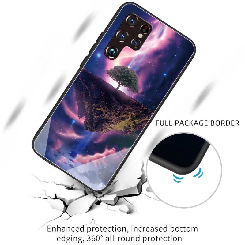 Kuori Samsung Galaxy S22 Ultra 5G Tempered Glass World Tree