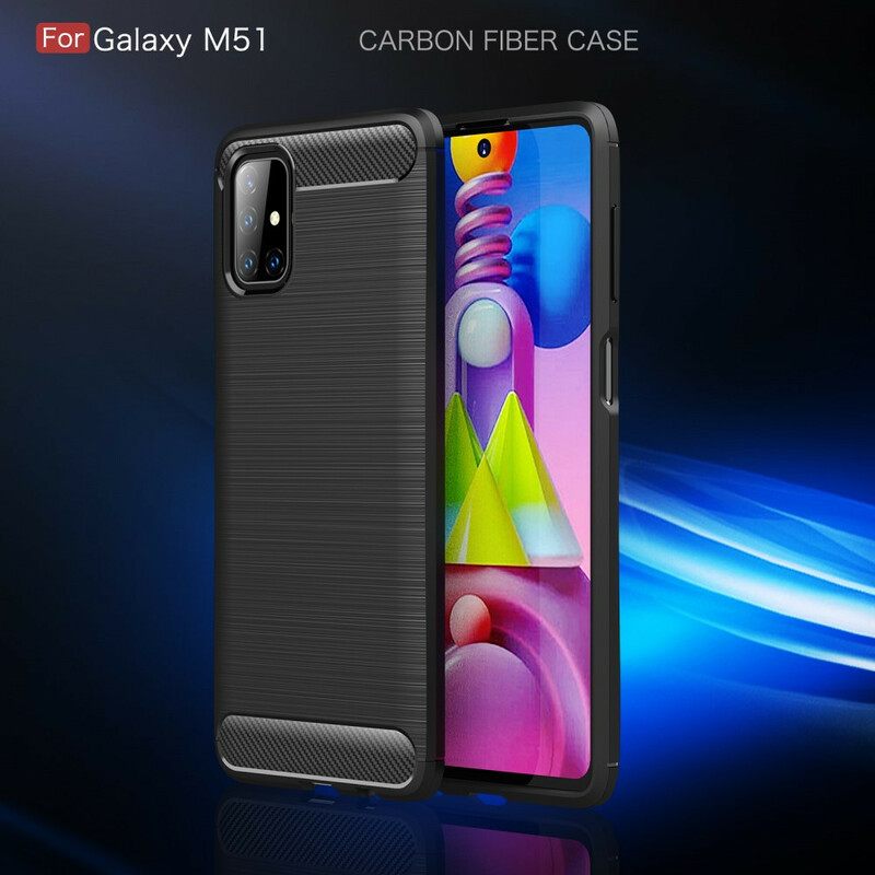 Kuori Samsung Galaxy M51 Harjattu Hiilikuitu