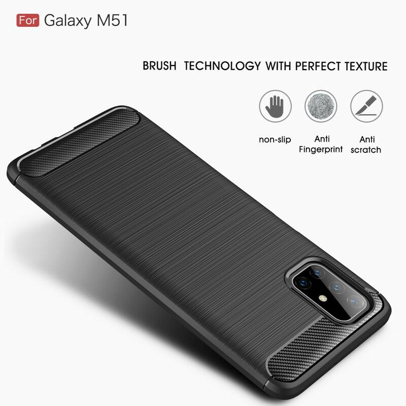 Kuori Samsung Galaxy M51 Harjattu Hiilikuitu
