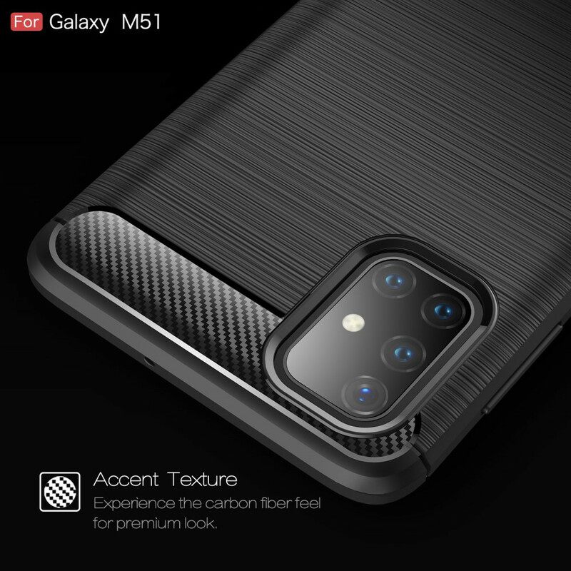 Kuori Samsung Galaxy M51 Harjattu Hiilikuitu
