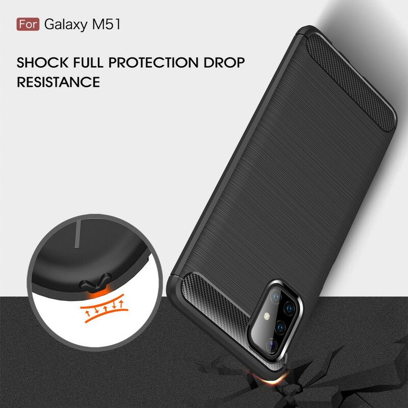 Kuori Samsung Galaxy M51 Harjattu Hiilikuitu