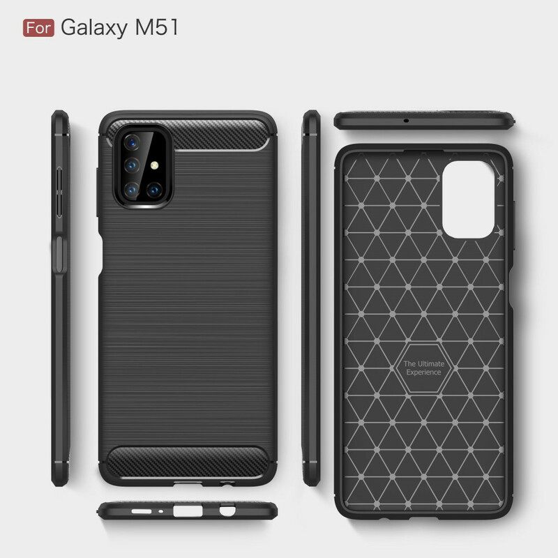 Kuori Samsung Galaxy M51 Harjattu Hiilikuitu