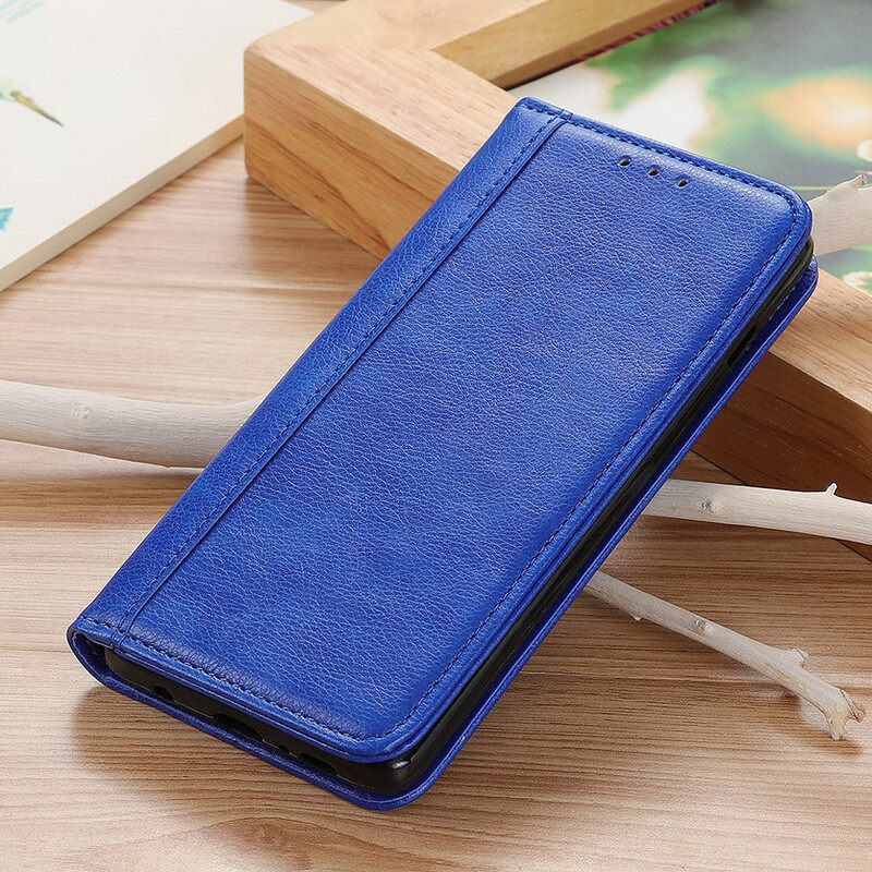 Puhelinkuoret Samsung Galaxy M51 Kotelot Flip Elegance Split Litchi Leather