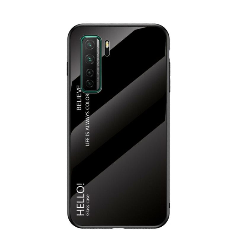 Kuori Huawei P40 Lite 5G Tempered Glass Hei