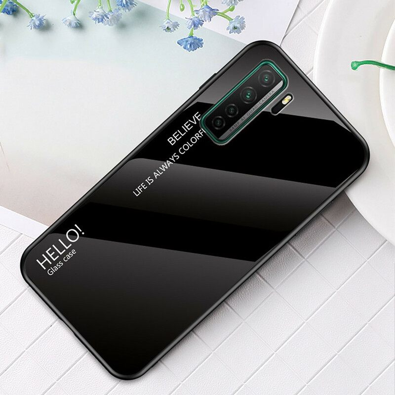 Kuori Huawei P40 Lite 5G Tempered Glass Hei