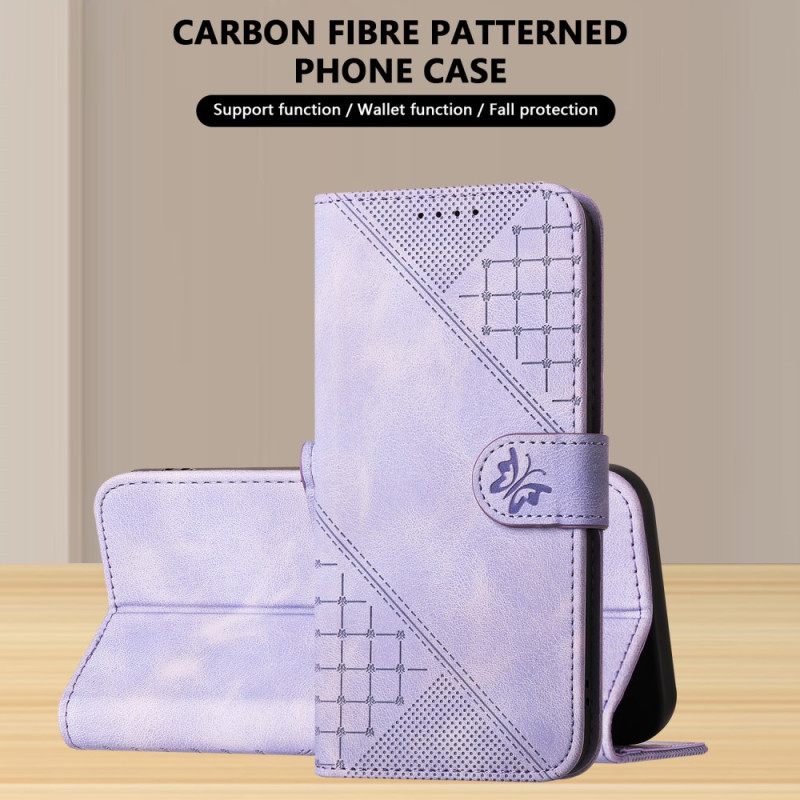 Kotelot Poco X7 Pro 5g Geometrinen Kuvio Ja Perhosia