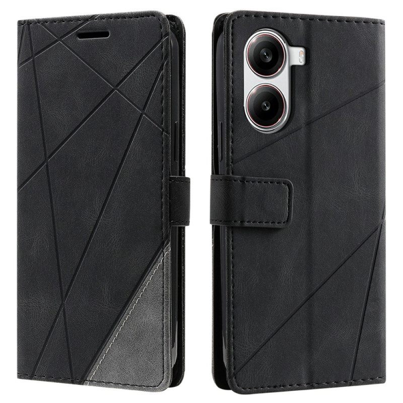 Kotelot Poco X7 Pro 5g Kaksiväriset Geometriset Viivat Suojakuori