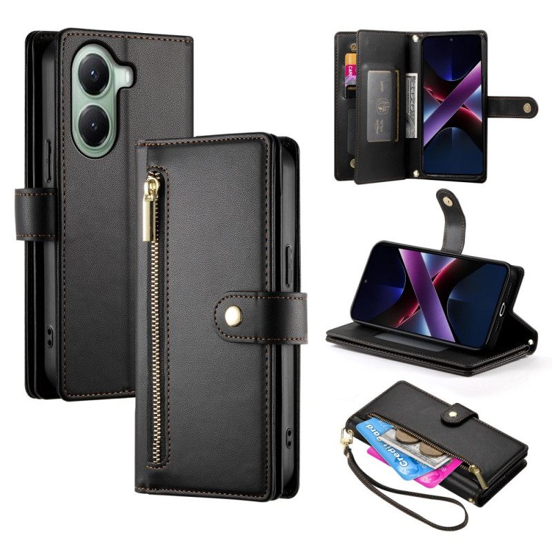 Kotelot Poco X7 Pro 5g Lompakko Hihnalla Ja Olkahihnalla