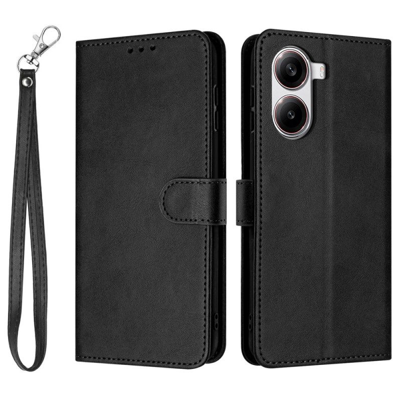 Kotelot Poco X7 Pro 5g Nahkaefekti Hihnalla Suojakuori