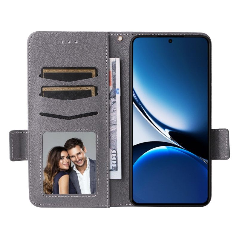 Kotelot Poco X7 Pro 5g Puhelinkuoret Litsi-keinonahka Hihnalla