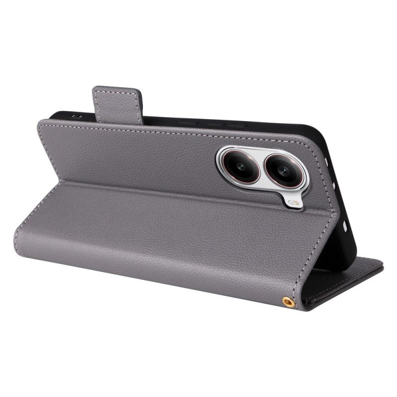 Kotelot Poco X7 Pro 5g Puhelinkuoret Litsi-keinonahka Hihnalla