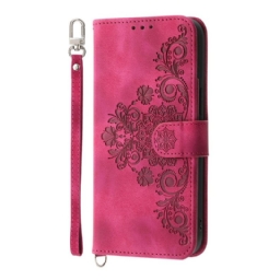 Kuoret Poco X7 Pro 5g Kukkakuvio Hihna Ja Olkahihna