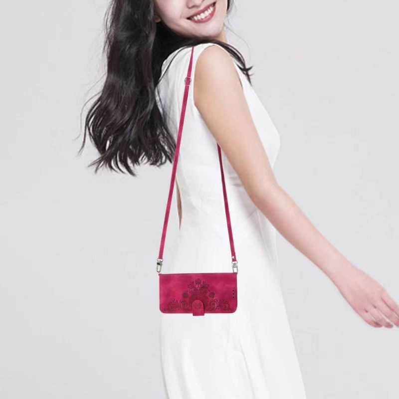 Kuoret Poco X7 Pro 5g Kukkakuvio Hihna Ja Olkahihna