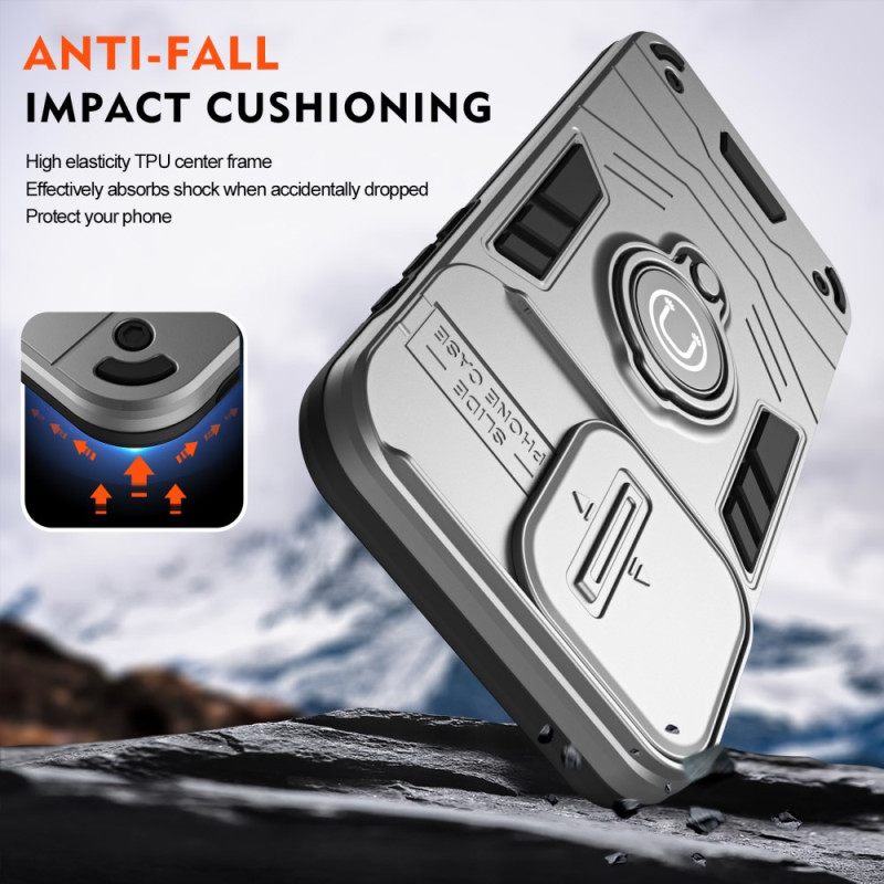 Kuori Poco X7 Pro 5g Liukuva Nokka-akselin Suoja Ja Jalusta