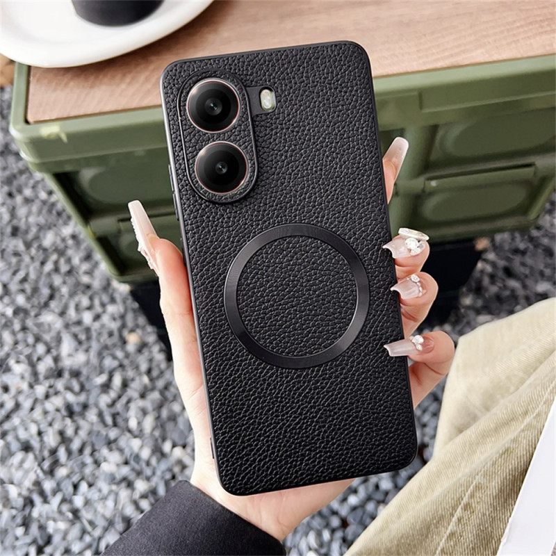 Kuori Poco X7 Pro 5g Magsafe-yhteensopiva Teksturoidtu Nahkaefekti